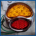 Complete Right Hand LED SS Tail Light - 12 Volt - Half Amber- Buy Online!