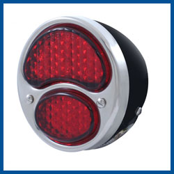 Complete Commercial Left Hand LED Tail Light - 6 Volt - All Red- Buy Online!