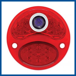 LED Replacement Tail Light - With Blue Dot - All Red - 12 Volt - Right