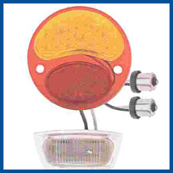 LED Replacement Tail Light - Half Amber  - Left - 12 Volt - Model A Ford - Buy Online!