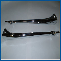 Open Car Windshield Stanchion, Chrome - Deluxe - Model A Ford - Buy Online!