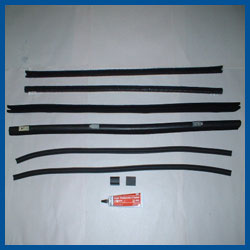 Front Door Window Channel Set - 1931 Slant Windshield Fordor & Victoria - Model A Ford - Buy Online!