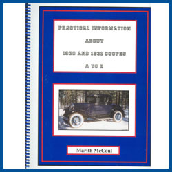 Practical Information About 30-31 Coupes, A To Z - Model A Ford - Buy Online!