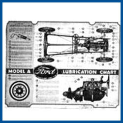 Model A Ford Lube Chart - Model A Ford - Buy Online!
