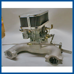 Weber Two Barrel Down Draft Carburetor & Intake Manifold - Model A Ford