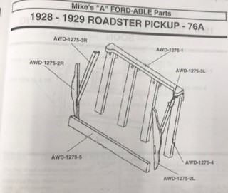 Complete Body Wood Kit - 28-29 Roadster Pickup 76A - Model A Ford - Buy Online!